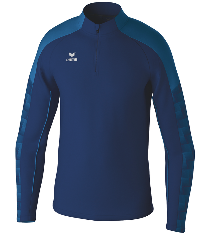 Navy Unisex Quarterzip - Front View