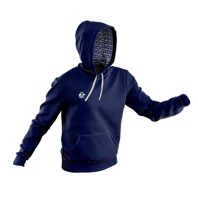 Action has Impact - Deluxe Hoody (Navy Liner)