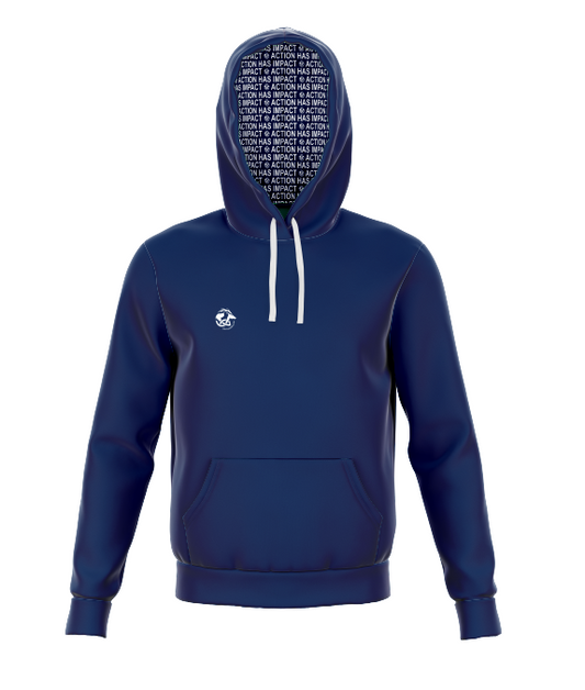 Action has Impact - Deluxe Hoody (Navy Liner)