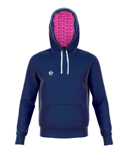 Action has Impact - Deluxe Hoody (Pink Liner)